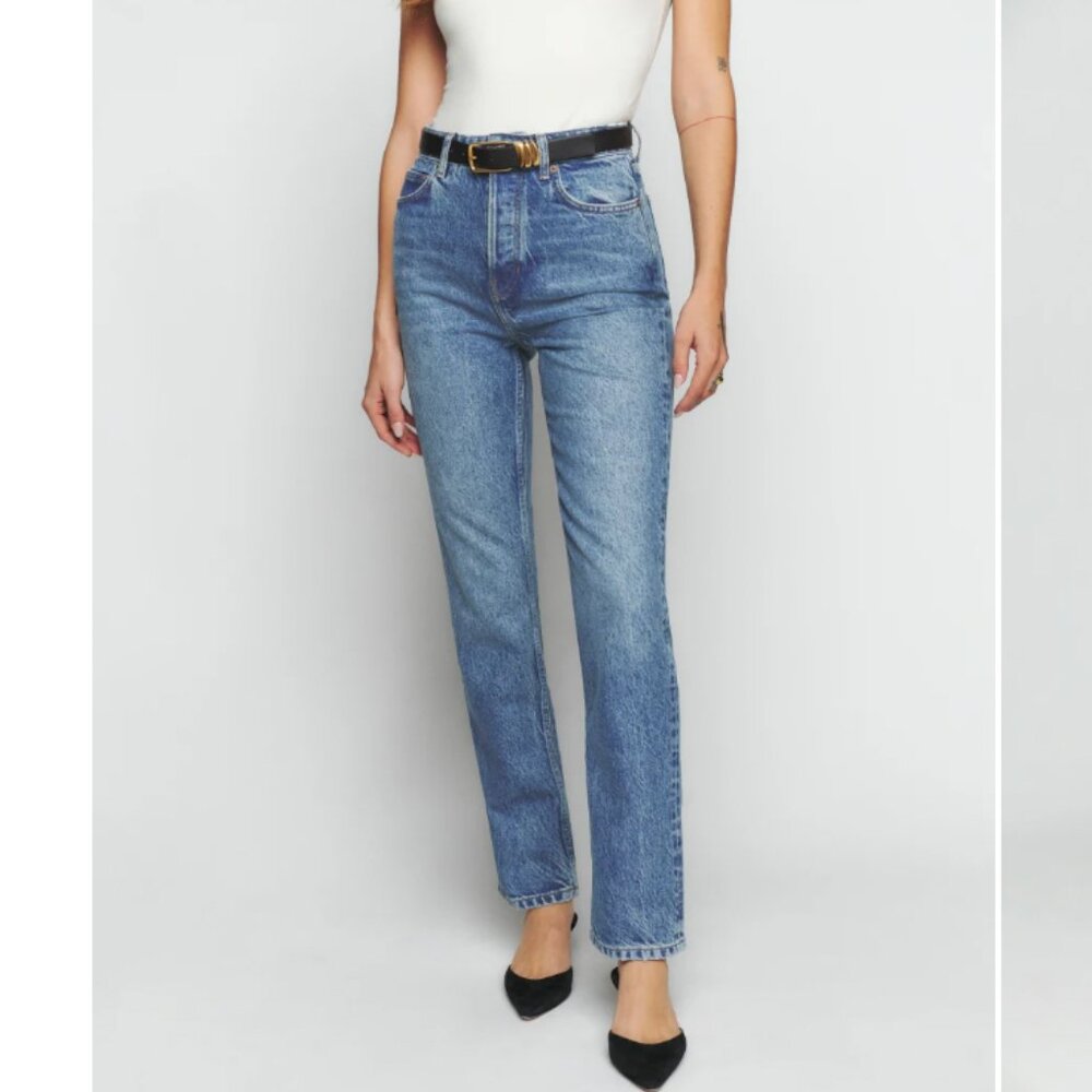 Cynthia High Rise Straight Jeans Colorado